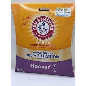 Arm & Hammer Hoover Type Y Z Odor Eliminating Vacuum Bags*3 Pack*Brand New